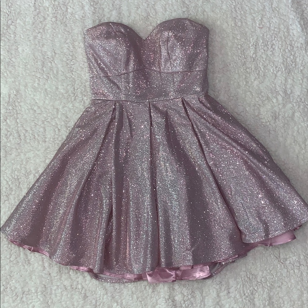 Lulus mauve pink sparkly dress